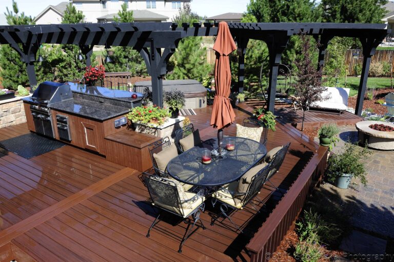Deck with table